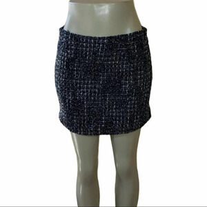 Forever 21‎ XXI M Black /white tweed mini skirt